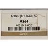 Image 3 : 1938-D JEFFERSON NICKEL NGC MS64