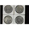 Image 2 : 1939,1949,1951 & 1955 CANADA SILVER DOLLARS
