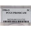 Image 3 : 1984-S JEFFERSON NICKEL PCGS PR69 DCAM