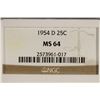 Image 3 : 1954-D WASHINGTON SILVER QUARTER NGC MS64
