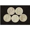 Image 2 : 5 ASSORTED 1920'S MERCURY DIMES
