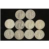 Image 2 : 10 ASSORTED 1940'S MERCURY DIMES