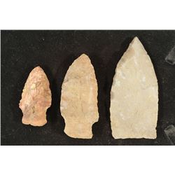 3 ASSORTED 1 3/4"-3" VINTAGE INDIAN STONE