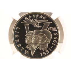 1991-95-P WWII HALF DOLLAR NGC PF69 ULTRA CAMEO