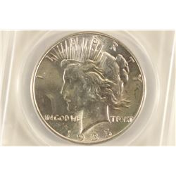 1935 PEACE SILVER DOLLAR ANACS MS60 DETAILS