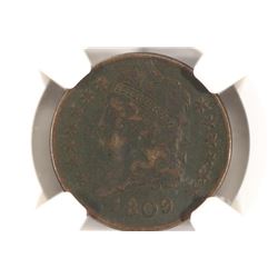 1809 US HALF CENT NGC VERY FINE DETAILS
