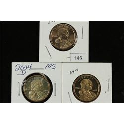 2004-P UNC, 04-D UNC & 04-S PROOF SACAGAWEA $'S