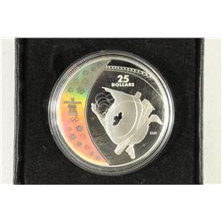 2008 CANADA $25 STERLING SILVER PROOF BOBSLEIGH