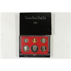 1981 US PROOF SET (WITH BOX)