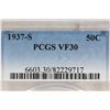 Image 3 : 1937-S WALKING LIBERTY HALF DOLLAR PCGS VF30