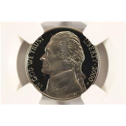 2000-S JEFFERSON NICKEL NGC PF70 ULTRA CAMEO