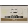 Image 3 : 1915 LINCOLN CENT NGC VERY FINE 35 BN