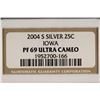 Image 3 : 2004-S SILVER IOWA QUARTER NGC PF69 ULTRA CAMEO