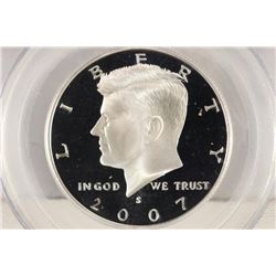 2007-S SILVER KENNEDY HALF DOLLAR PCGS PR69 DCAM