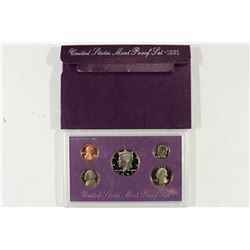 1991 US PROOF SET (WITH BOX)