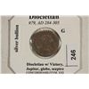 Image 3 : SILVER BILLON 284-305 A.D. DIOCLETIAN ANCIENT COIN