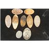 Image 1 : ELONGATED COINS 7-LINCOLN CENTS, 1 ROOSEVELT DIME