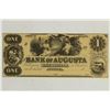 Image 1 : BANK OF AUGUSTA $1 OBSOLETE BANK NOTE