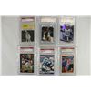 Image 1 : 6 SPORTS CARDS ALL EMC GRADING SEE DESCRIPTION