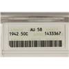 Image 3 : 1942 WALKING LIBERTY HALF DOLLAR ANACS AU58