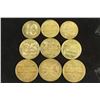Image 1 : 9 VINTAGE BRASS DRINK TOKENS FROM THE EXCLUSIVE