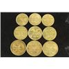 Image 2 : 9 VINTAGE BRASS DRINK TOKENS FROM THE EXCLUSIVE