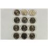 Image 2 : 12 US TERRITORIES P & D QUARTERS UNC