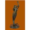 Image 3 : Mermaid Bronze Statue on marble base sculpture