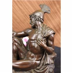 Roman Soldier Bronze Sculpture