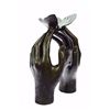 Image 8 : Two Hands And A Blue Butterfly Bronze Sculpture