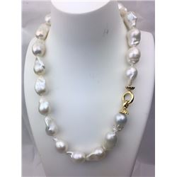 18 inches fresh water baroque pearl necklace