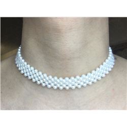 Beautiful 15 inches fresh water Choker pearl necklace