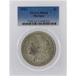 1921 PCGS MS64 Morgan Silver Dollar