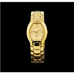 Ebel 18KT Yellow Gold Lichine Tonneau Ladies Watch