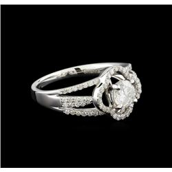 14KT White Gold 0.97 ctw Diamond Ring