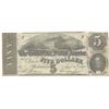 Image 1 : 1863 $5 The Confederate States of America Note T-60 CC