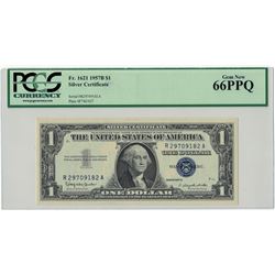1957B PCGS GN 66PPQ $1 Silver Certificate