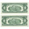 Image 3 : 1963 $2 Uncirculated Red Seal Bill Lot of 2