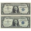 Image 1 : 1957 $1 AU/Unc Silver Certificate Currency Lot of 2
