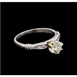 14KT White Gold 0.54 ctw Diamond Ring