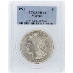 1921 PCGS MS64 Morgan Silver Dollar