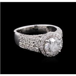 2.84 ctw Diamond Ring - 14KT White Gold