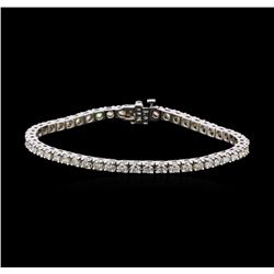 4.66 ctw Diamond Tennis Bracelet - 14KT White Gold