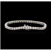 Image 2 : 4.66 ctw Diamond Tennis Bracelet - 14KT White Gold