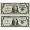 Image 1 : 1957 $1 AU/Unc Silver Certificate Currency Lot of 2