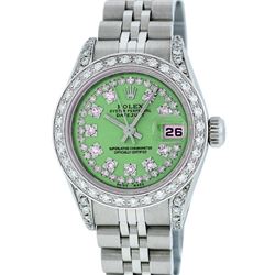 Rolex Stainless Steel 1.00 ctw Diamond DateJust Ladies Watch