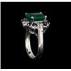 Image 4 : 4.81 ctw Multi Gemstone and Diamond Ring - 14KT White Gold