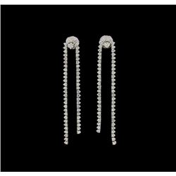 14KT White Gold 3.60 ctw Diamond Earrings