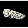 Image 1 : 0.50 ctw Diamond Wedding Set - 14KT White Gold