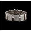 Image 1 : 14KT White Gold 5.95 ctw Diamond Bracelet